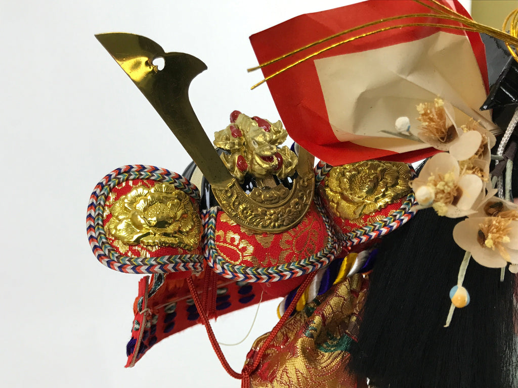 Japanese Gogatsu Ningyo Little Samurai Doll Vtg Boys Day Festival Display ID573