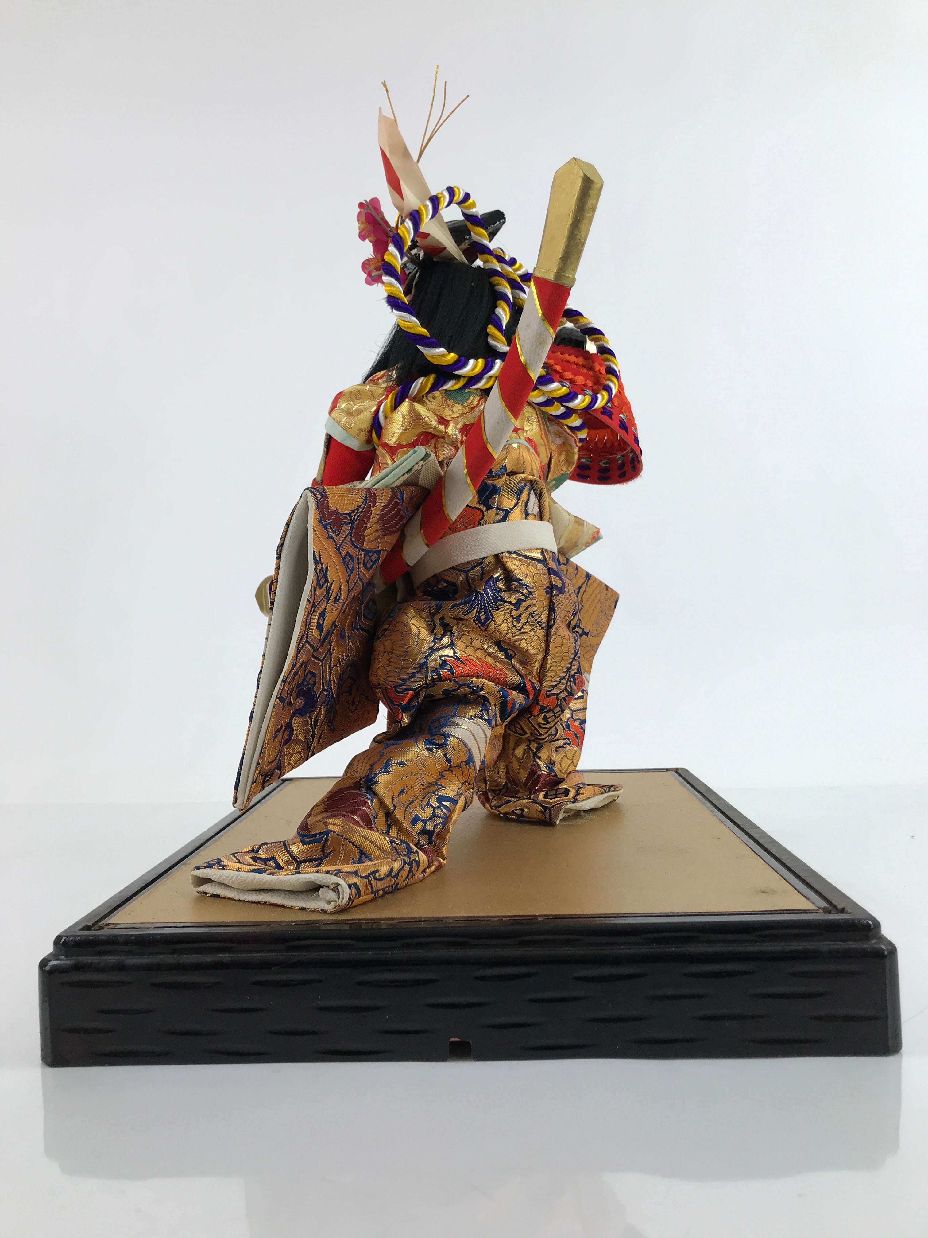 Japanese Gogatsu Ningyo Little Samurai Doll Vtg Boys Day Festival Display ID573