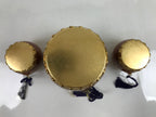 Japanese Gogatsu Ningyo Taiko Drum Display Vtg Lacquered Stand Boys' Day ID579