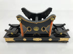 Japanese Gogatsu Ningyo Taiko Drum Display Vtg Lacquered Stand Boys' Day ID579