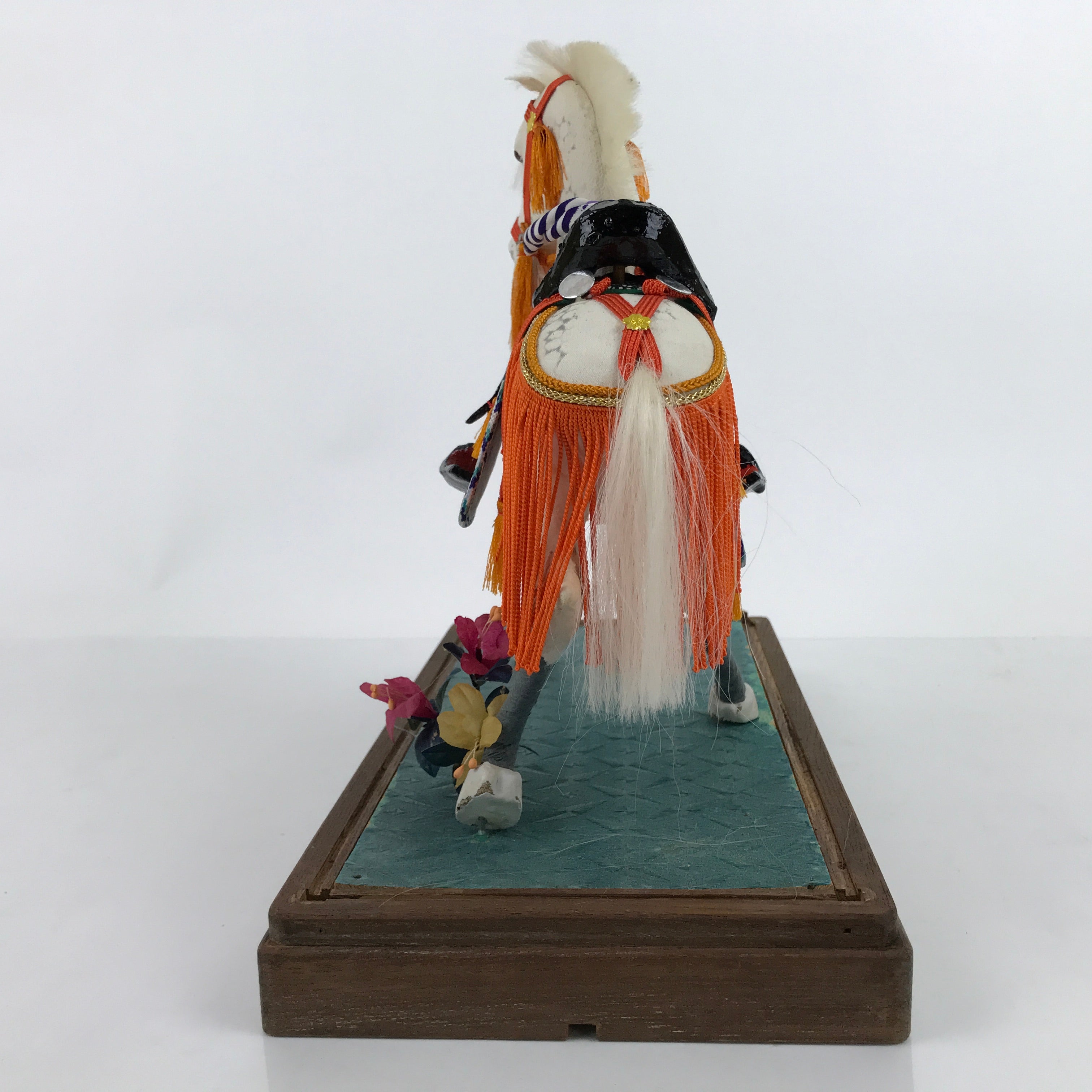 Japanese Gogatsu Ningyo White Horse Figurine Vtg Boys Day Festival Display ID559