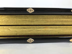 Japanese Gold Hina Doll Display Folding Screen Byobu Panel Vtg Furniture ID619