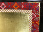 Japanese Gold Hina Doll Display Folding Screen Byobu Panel Vtg Furniture ID620