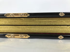Japanese Gold Hina Doll Display Folding Screen Byobu Panel Vtg Furniture ID620