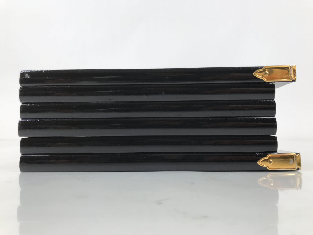 Japanese Gold Hina Doll Display Folding Screen Byobu Panel Vtg Furniture ID620