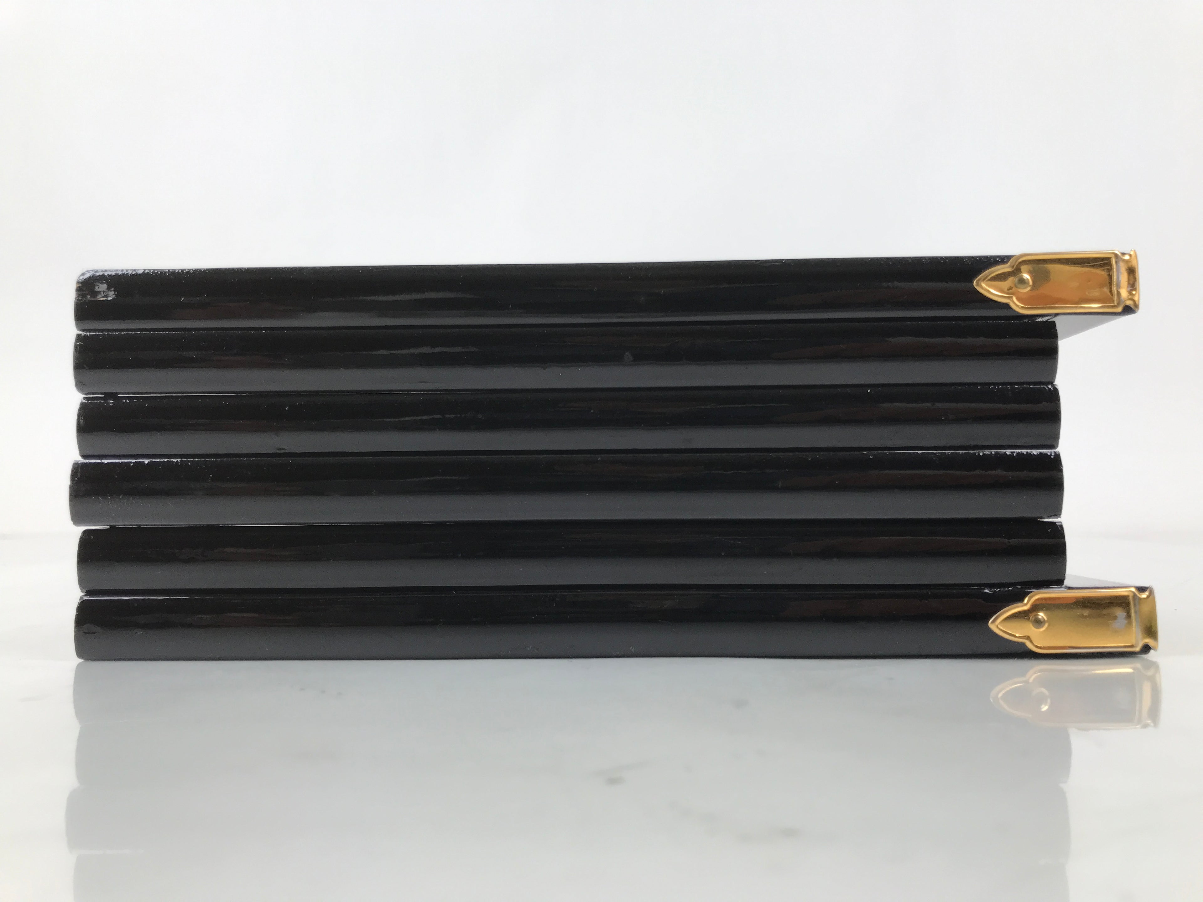 Japanese Gold Hina Doll Display Folding Screen Byobu Panel Vtg Furniture ID620