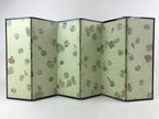 Japanese Gold Hina Doll Folding Screen Byobu Panel Vtg Miniature Furniture ID526
