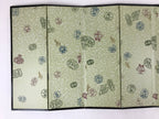 Japanese Gold Hina Doll Folding Screen Byobu Panel Vtg Miniature Furniture ID526