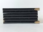 Japanese Gold Hina Doll Folding Screen Byobu Panel Vtg Miniature Furniture ID527