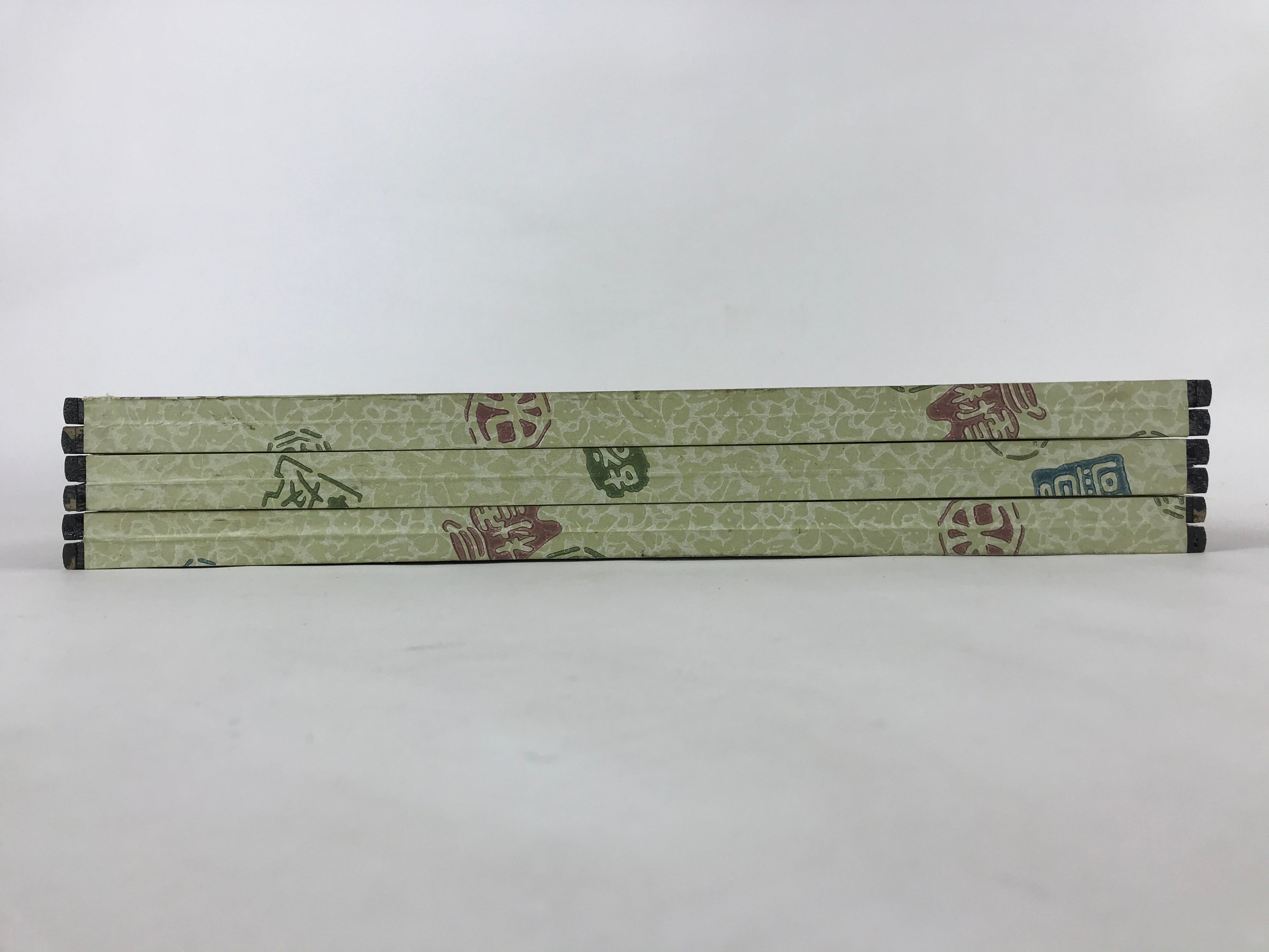 Japanese Gold Hina Doll Folding Screen Byobu Panel Vtg Miniature Furniture ID527