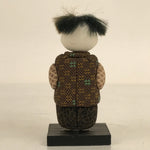 Japanese Gosho Ningyo Doll Boy Standing Vtg Kimekomi Hariko Wood Decoration ST3