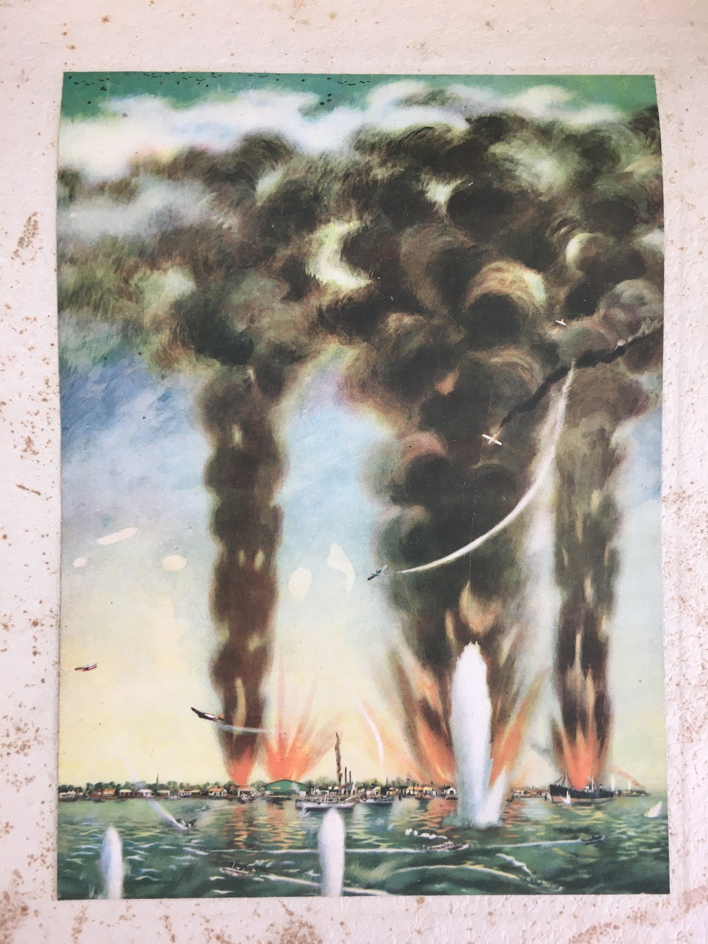 Japanese Great East Asia War Art book Vtg War Painting Collection Senso-ga AB121