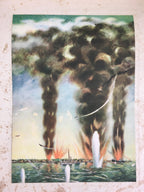 Japanese Great East Asia War Art book Vtg War Painting Collection Senso-ga AB121