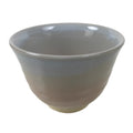 Japanese Hagi Ware Ceramic Yunomi Teacup Vtg Pottery Pink Gray Yakimono TC555