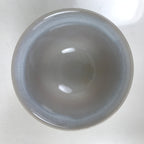 Japanese Hagi Ware Ceramic Yunomi Teacup Vtg Pottery Pink Gray Yakimono TC556