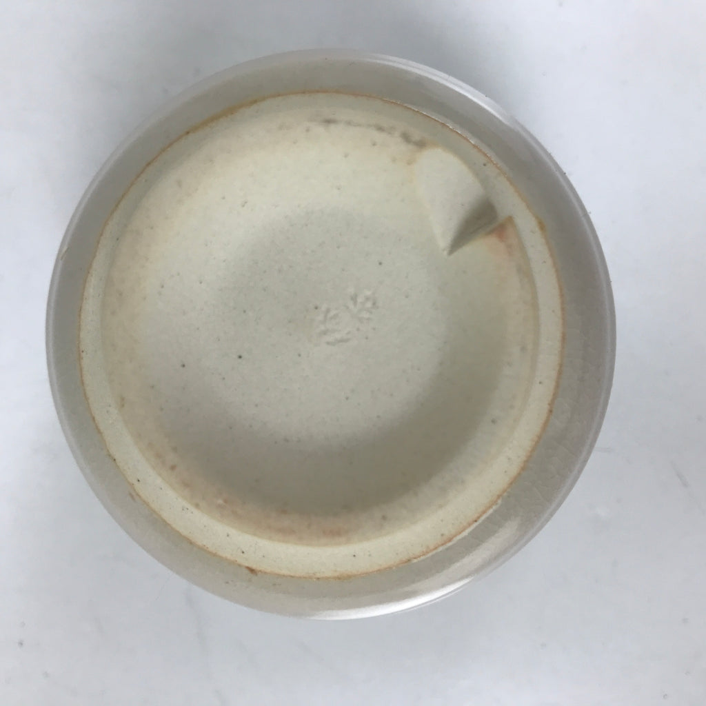 Japanese Hagi Ware Ceramic Yunomi Teacup Vtg Pottery Pink Gray Yakimono TC556