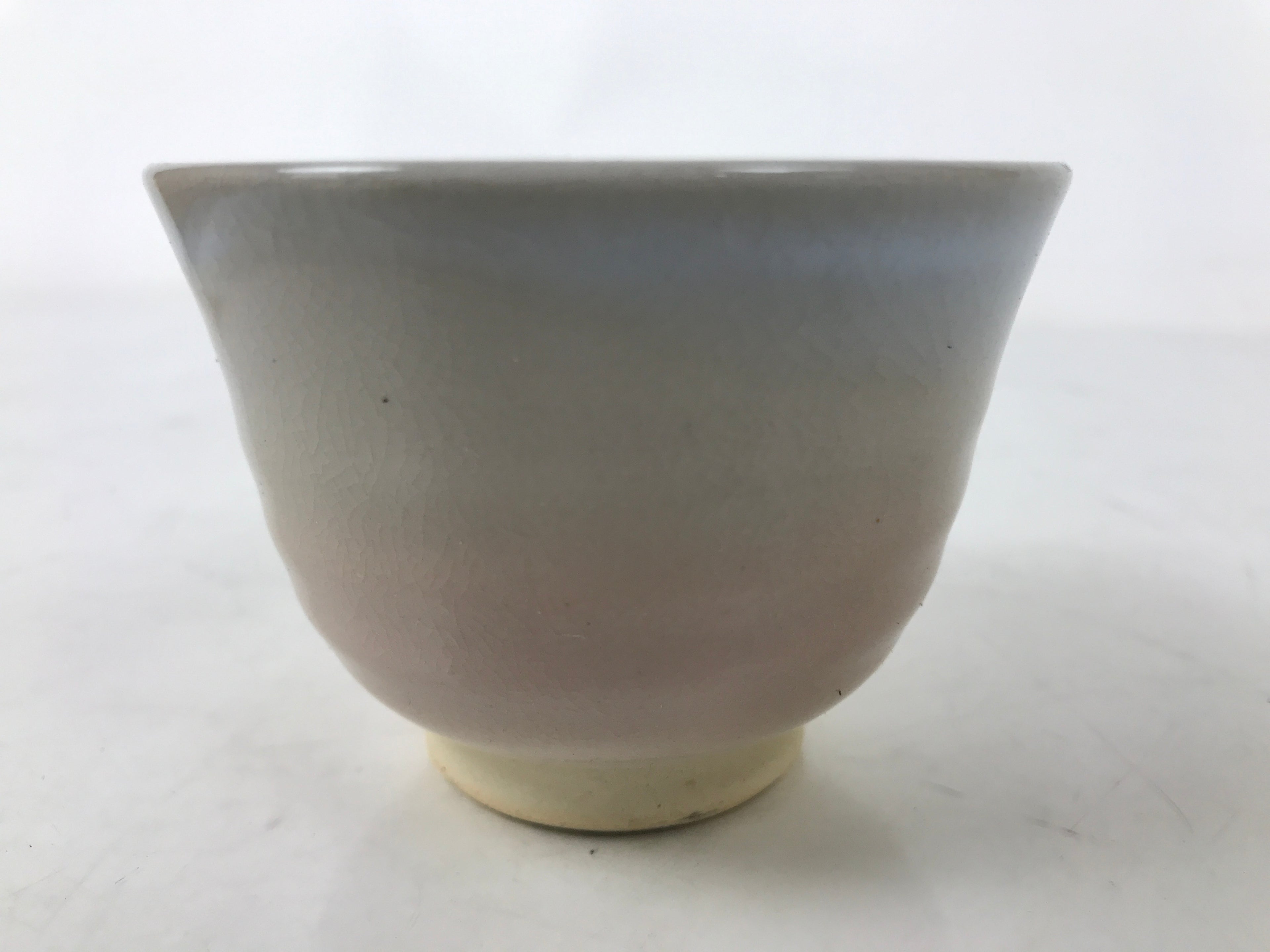 Japanese Hagi Ware Ceramic Yunomi Teacup Vtg Pottery Pink Gray Yakimono TC557