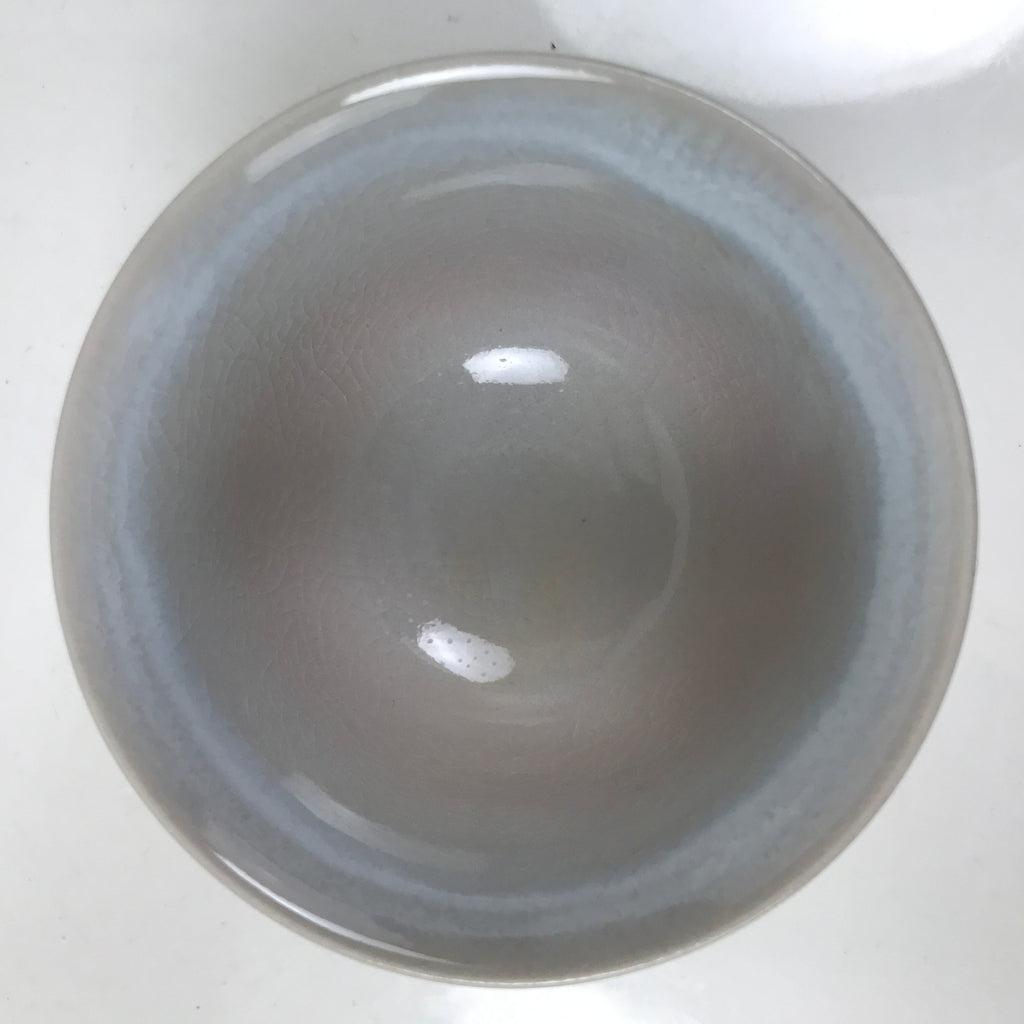 Japanese Hagi Ware Ceramic Yunomi Teacup Vtg Pottery Pink Gray Yakimono TC557