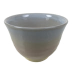 Japanese Hagi Ware Ceramic Yunomi Teacup Vtg Pottery Pink Gray Yakimono TC558