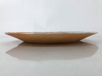 Japanese Hagi-yaki Ceramic Serving Dish Round Large Plate Box Orange White PX772