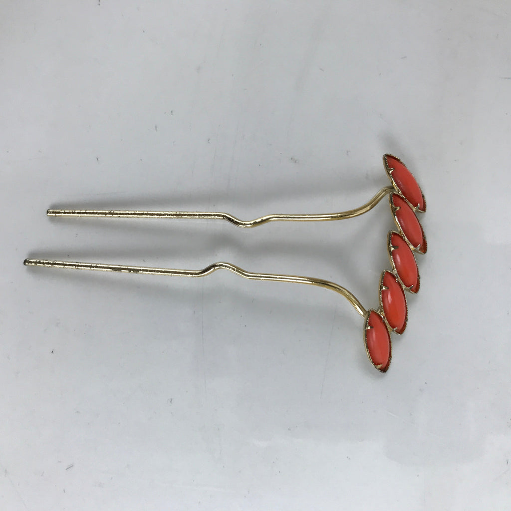 Japanese Hair Pin Kanzashi Kami-Kazari Women Kimono Accessory Kushi JK762