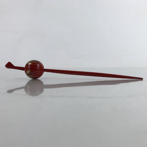 Japanese Hair Pin Kanzashi Kami-Kazari Women Kimono Accessory Red Kushi JK751