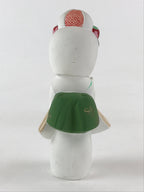 Japanese Hakata-Ningyo Clay Doll Traditional Handicraft Girl Kimono White BD897