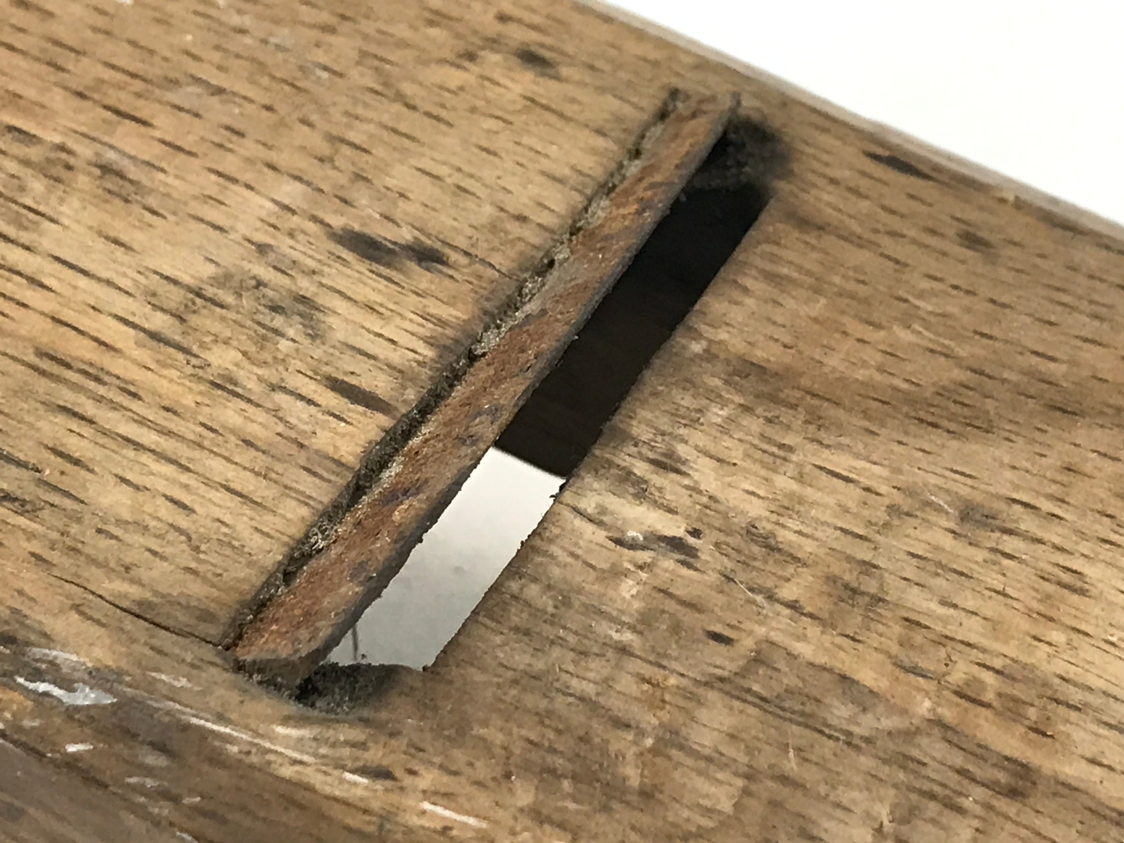 Japanese Hand Plane Hira Kanna Smoothing Vtg Wood Tool 105mm Steel Blade K458
