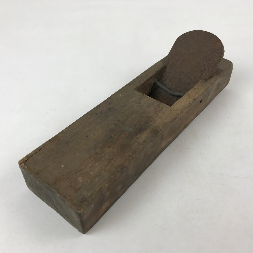 Japanese Hand Plane Hira Kanna Smoothing Vtg Wood Tool 105mm Steel Blade K458