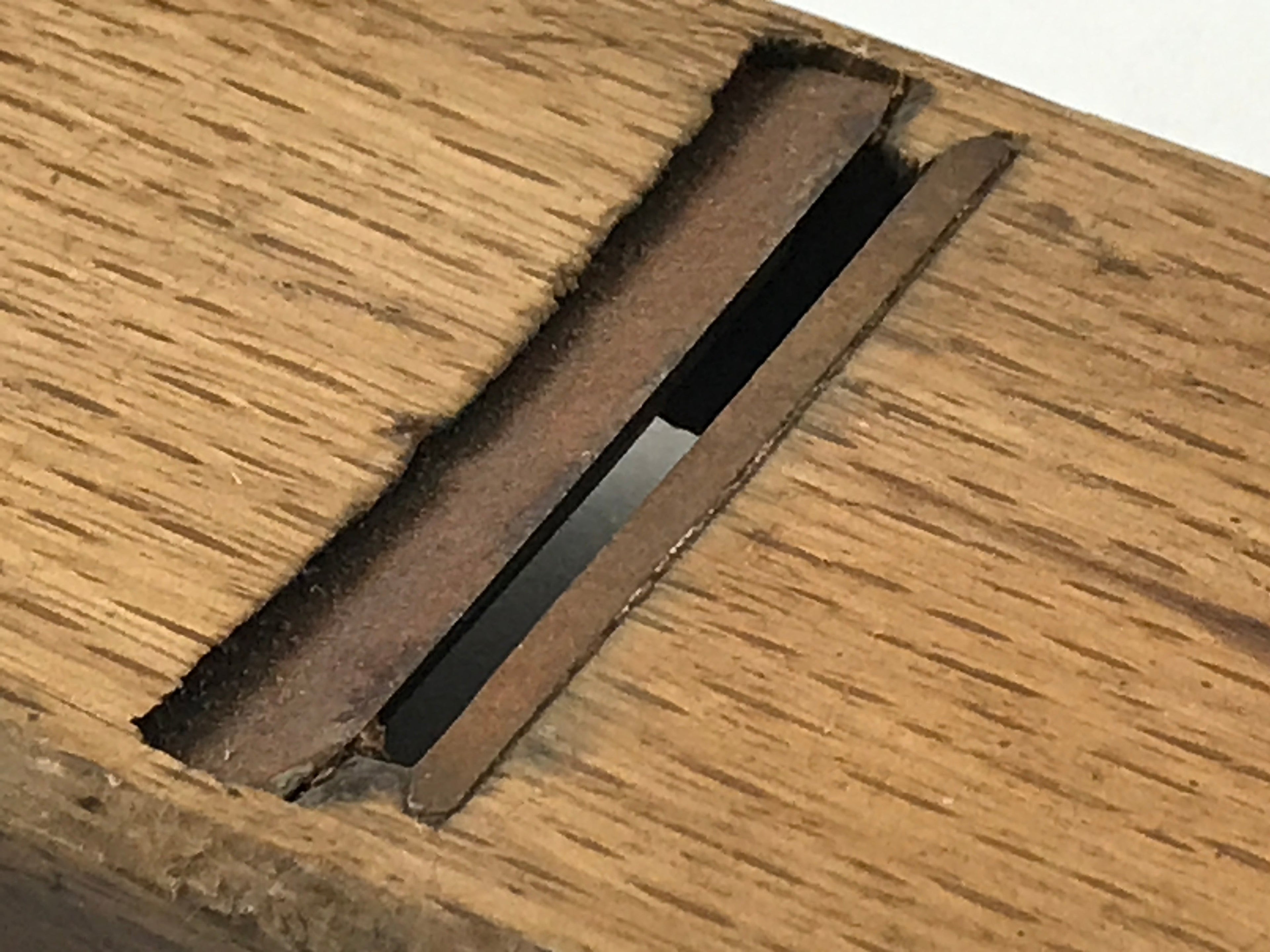 Japanese Hand Plane Hira Kanna Smoothing Vtg Wood Tool 55mm Steel Blade K453