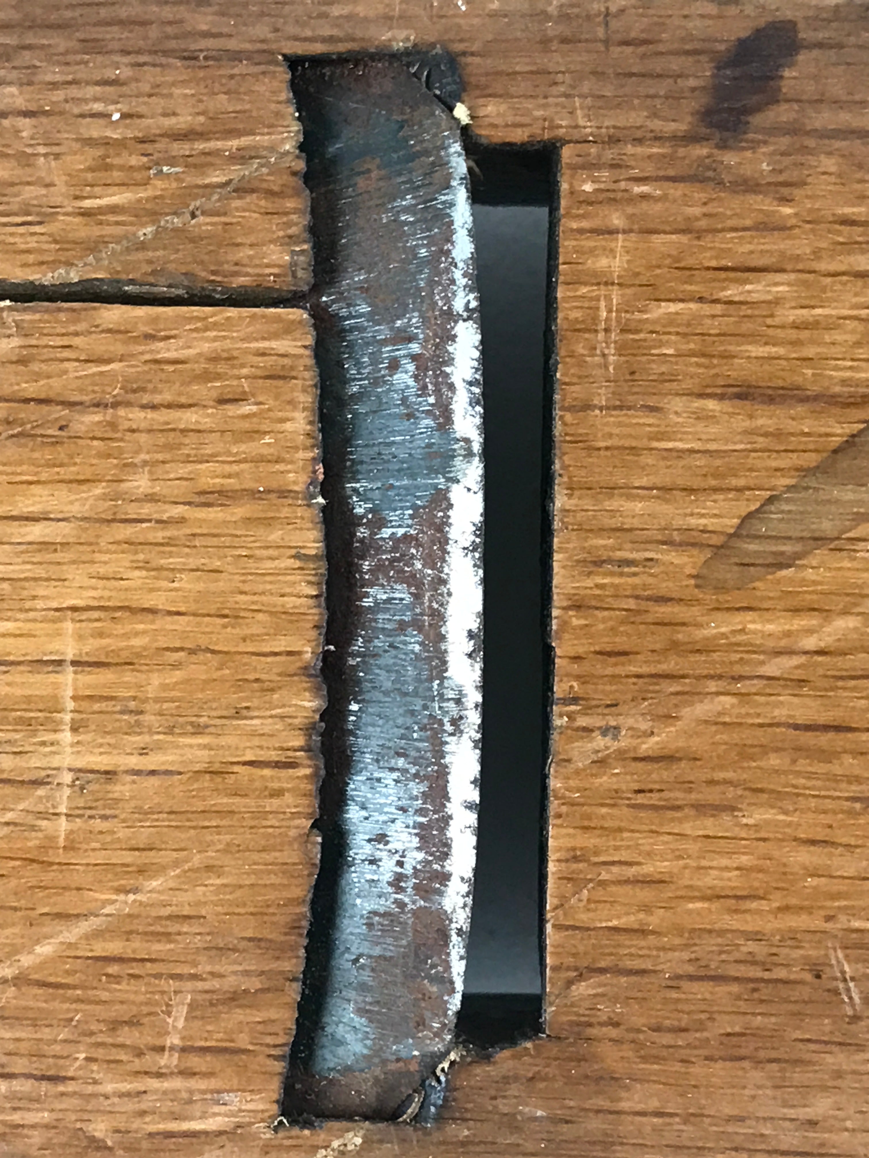 Japanese Hand Plane Hira Kanna Smoothing Vtg Wood Tool 60mm Steel Blade K455