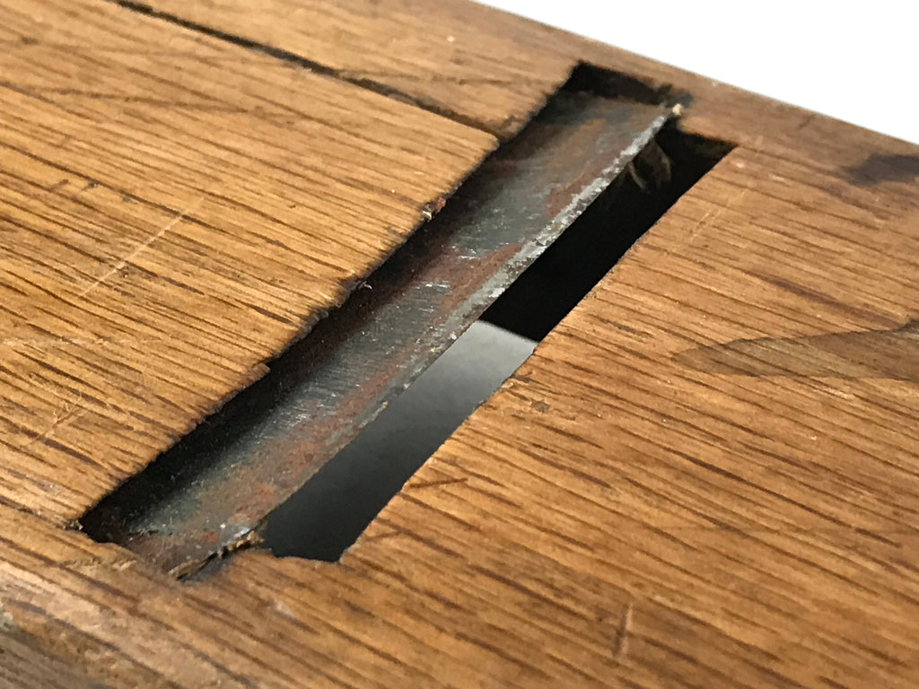 Japanese Hand Plane Hira Kanna Smoothing Vtg Wood Tool 60mm Steel Blade K455