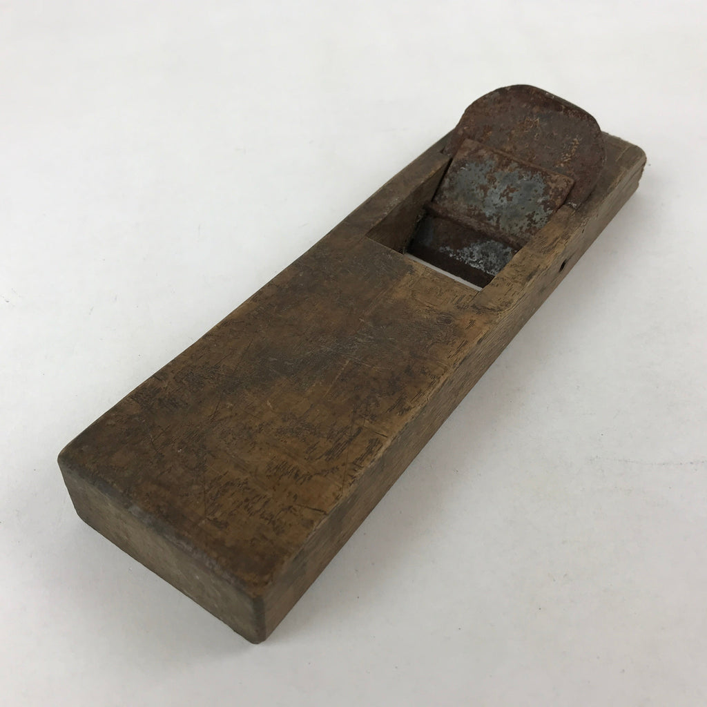 Japanese Hand Plane Hira Kanna Smoothing Vtg Wood Tool 80mm Steel Blade K454