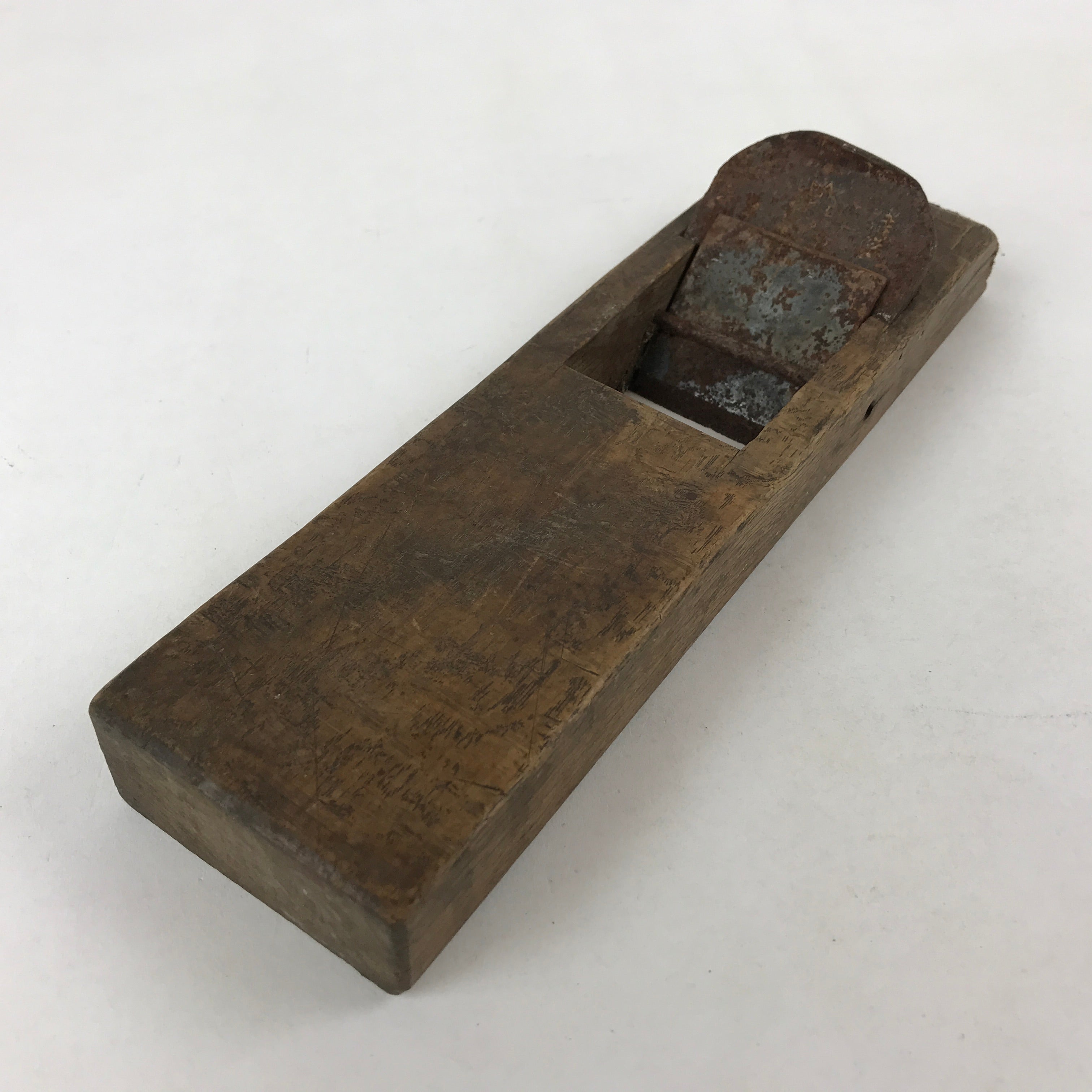 Japanese Hand Plane Hira Kanna Smoothing Vtg Wood Tool 80mm Steel Blade K454