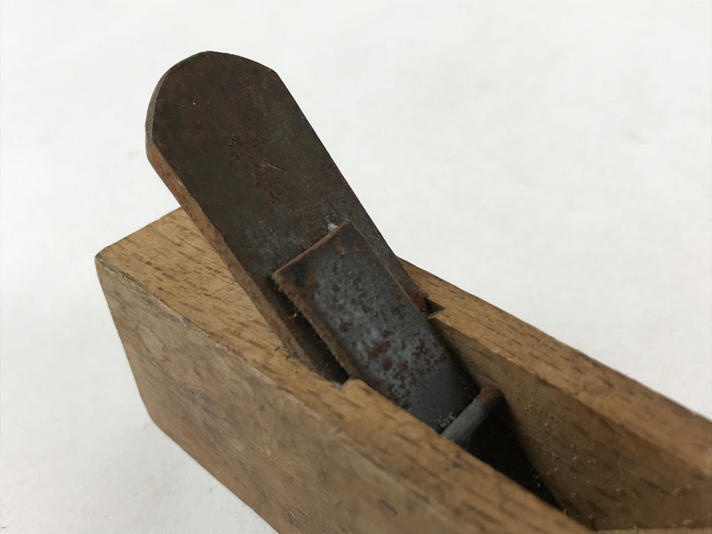Japanese Hand Plane Hira Kanna Smoothing Vtg Wood Tool 85mm Steel Blade K471