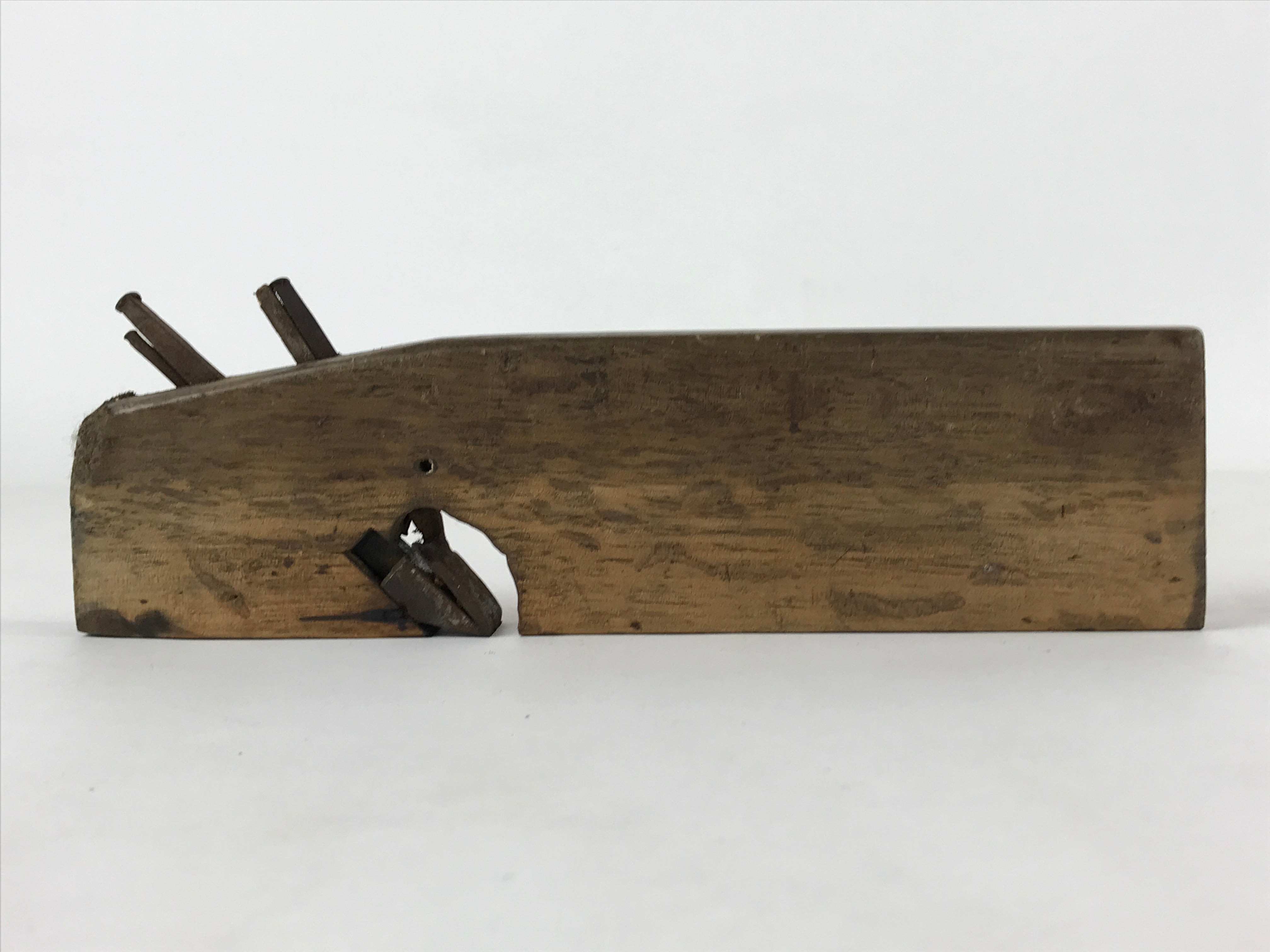 Japanese Hand Plane Sakuri Kanna Smoothing Vtg Wood Tool 110mm Steel Blade K467