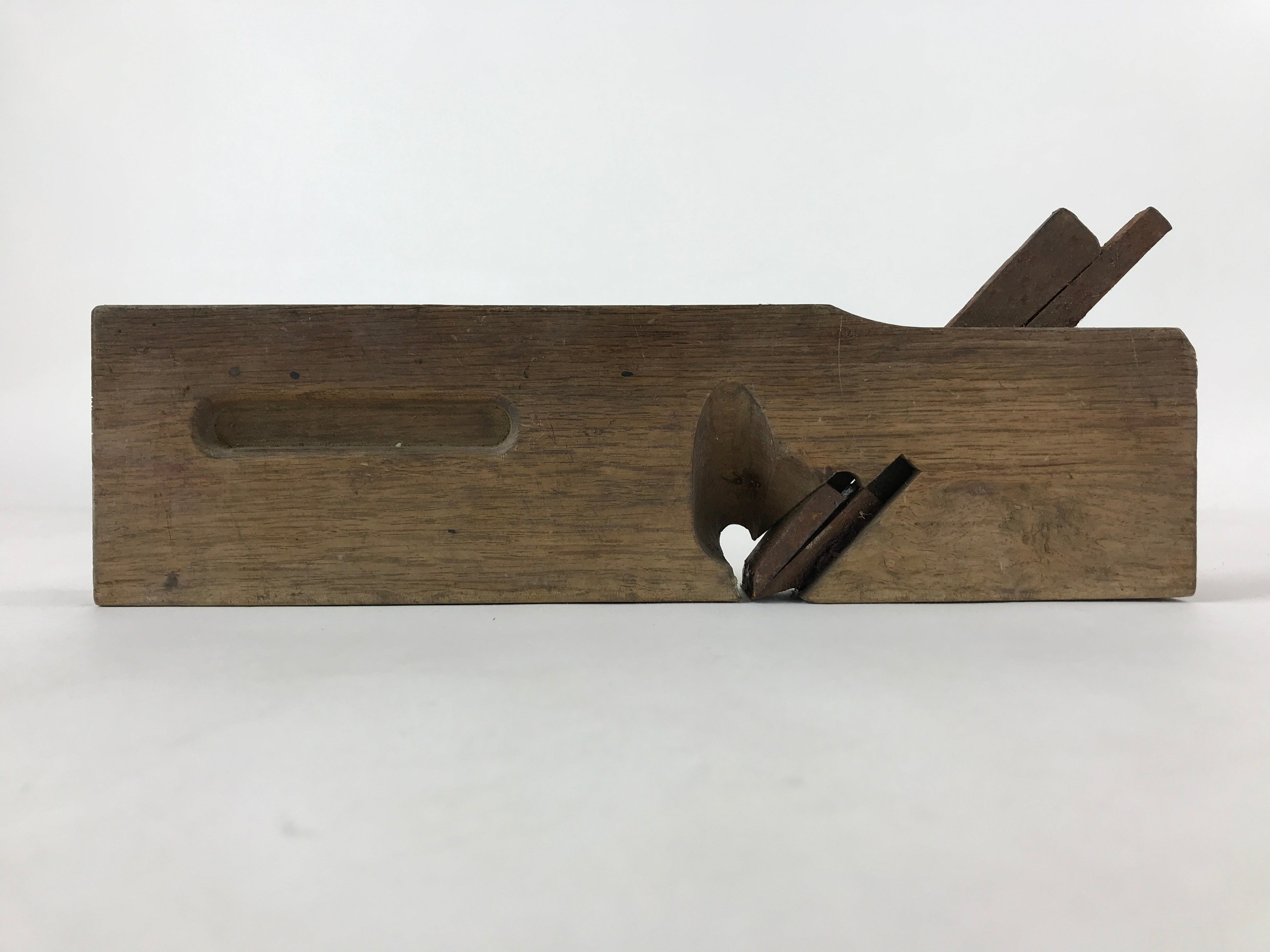 Japanese Hand Plane Sakuri Kanna Smoothing Vtg Wood Tool 140mm Steel Blade K466