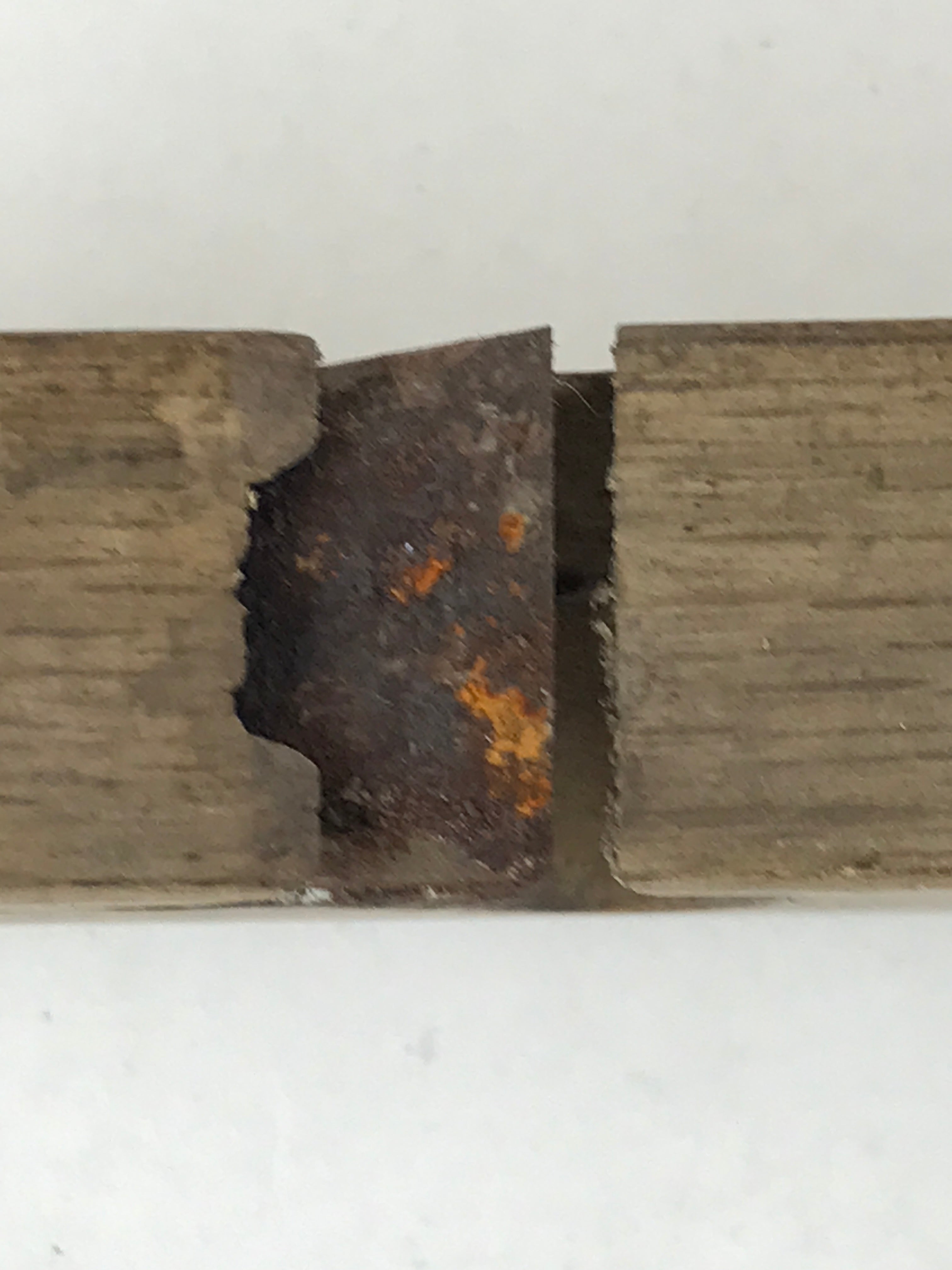 Japanese Hand Plane Sakuri Kanna Smoothing Vtg Wood Tool 140mm Steel Blade K466