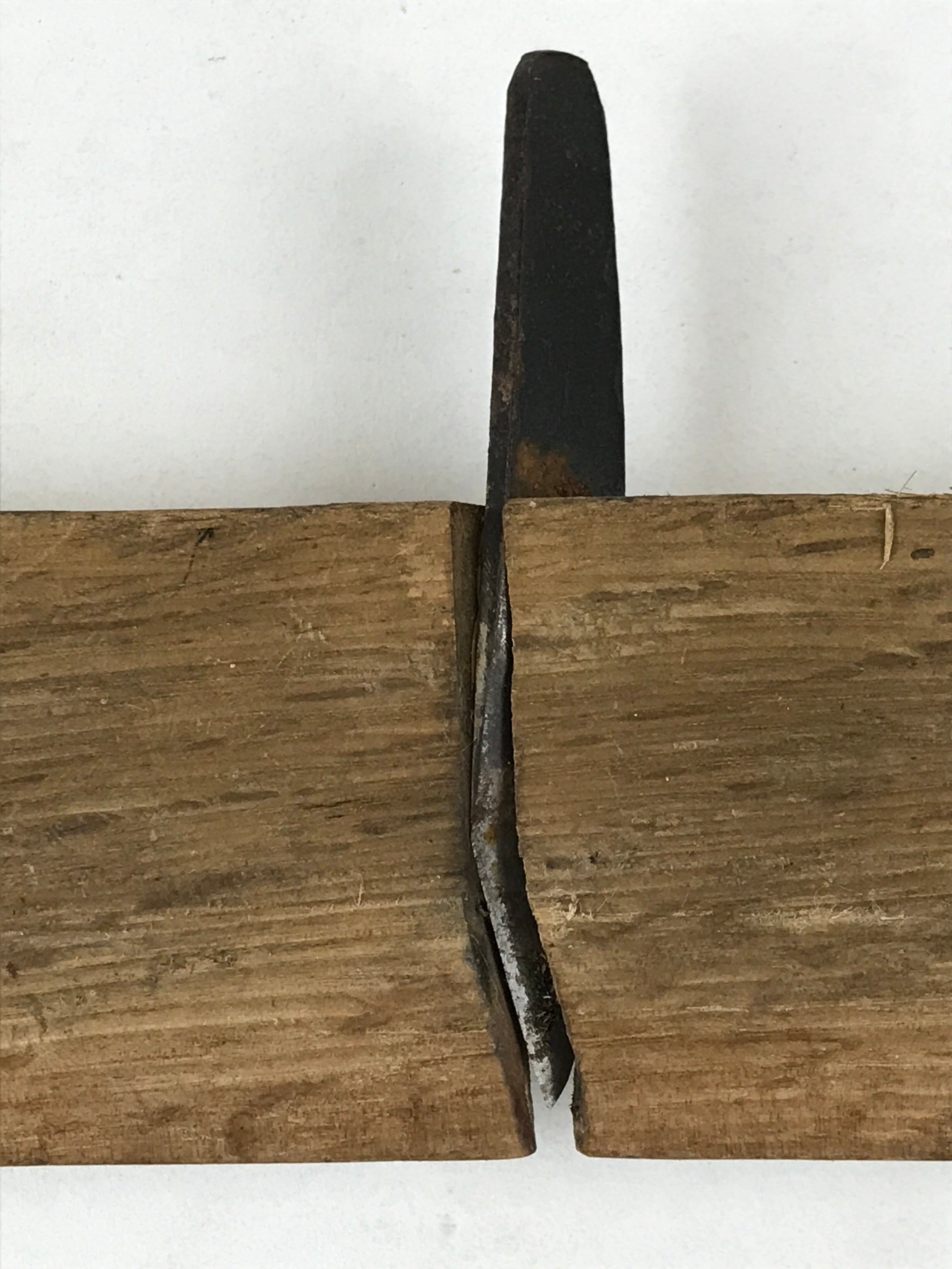 Japanese Hand Plane Sakuri Kanna Smoothing Vtg Wood Tool 85mm Steel Blade K470