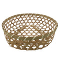 Japanese Hand Woven Bamboo Basket Kago Vtg Mutsume Ami Round Morikago B255