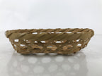 Japanese Hand Woven Bamboo Basket Kago Vtg Mutsume Ami Small Oval Morikago B252