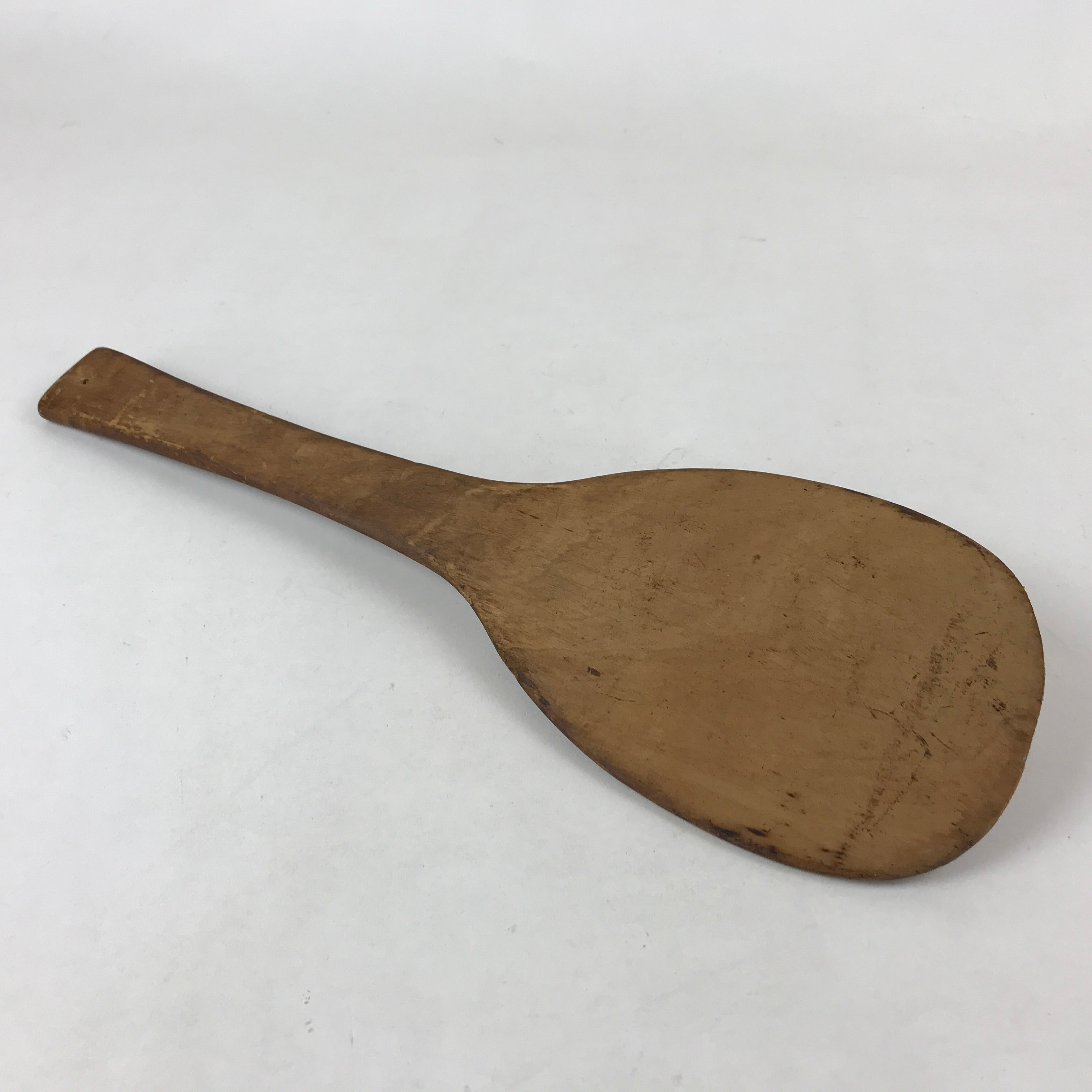 Shamogi Japanese Hand-carved Wooden Rice Paddle Shamoji Vtg Large Spoon Brown ...
