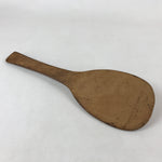 Japanese Hand-carved Wooden Rice Paddle Shamoji Vtg Large Spoon Brown JK615