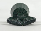 Japanese Handbell Vtg Lake Towadako Aomori Lakeside Maiden Iron Green Heart JK54