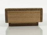 Japanese Handcarved Soramame Beans Obidome Vtg Netsuke Boxwood Brown Boxed SP2