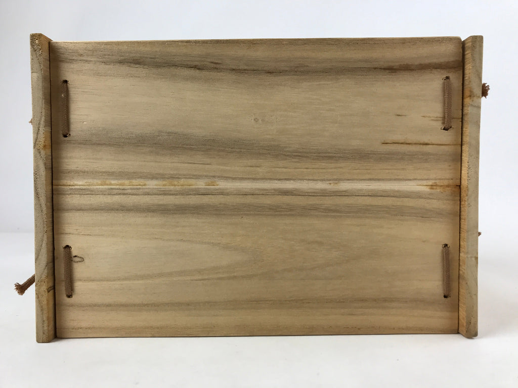 Japanese Handcrafted Wooden Shelf Vtg Small Stand Hyotan Design Brown JK647
