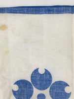 Japanese Handkerchief Vtg Bandana Fabric Expo 1970 Osaka White Blue JK815