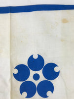 Japanese Handkerchief Vtg Bandana Fabric Expo 1970 Osaka White Blue JK815