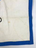 Japanese Handkerchief Vtg Bandana Fabric Expo 1970 Osaka White Blue JK815