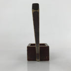 Japanese Handmade Lacquered Wood Masu Liquid Measuring Tool Vtg 0.2L Brown JK688